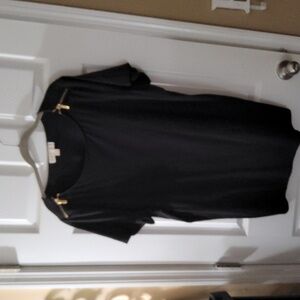 Michael Kors T-shirt long top with gold zippers